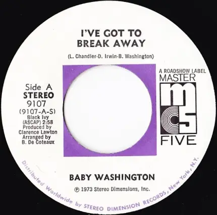 Baby Washington - I've Got To Break Away