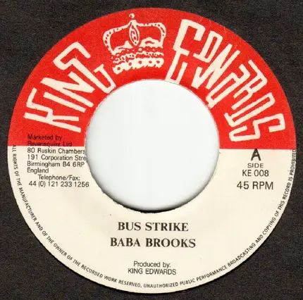 Baba Brooks / Bobby Aitken - Bus Strike / Mr. Judge