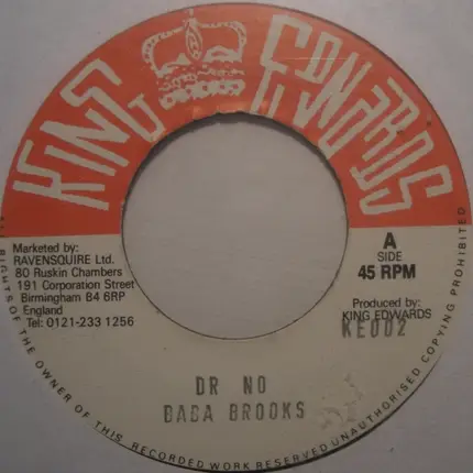 Baba Brooks / Lord Tanamo - Dr. No / I Had A Dream