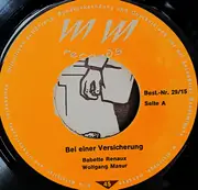 7inch Vinyl Single - Babette Renoux , Wolfgang Masur - Bei Einer Versicherung - Orange Labels