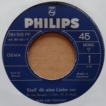 Babs And Company - Stell' Dir Eine Liebe Vor