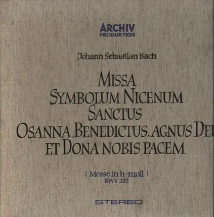 Bach - Messe in H-Moll