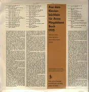LP - Bach - Aus dem Klavierbüchlein für Anna Magdalena Bach 1725