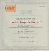 LP - Bach - Brandenburgische Konzerte Nr. 2 F-Dur, BWV 1047, Nr. 3 G-Dur, BWV 1048, Nr. 5 D-Dur, BWV 1050 - Gatefold cover