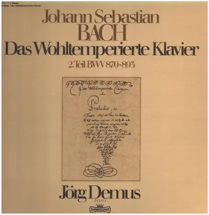 Bach - Das Wohltemperierte Klavier 2.Teil BWV 870-893