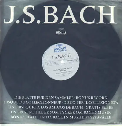 Bach - Englische Suite Nr 3 g-moll, BWV 808/Englische Suite Nr 4 f-dur, BWV 809