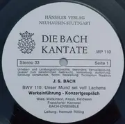 LP - Bach-Ensemble , Helmuth Rilling - Die Bach Kantate Bwv 110 Unser Mund Sei Voll Lachens