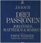 LP-Box - Bach / Fritz Werner / Wolfgang Gönnenwein - Die Drei Passionen - Hardcover Box + Booklet