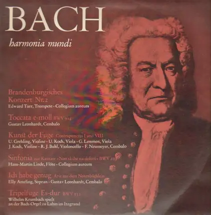 Bach / Gustav Leonhardt, Collegium Aureum - Johann Sebatsian Bach bei harmonia mundi