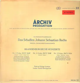 J. S. Bach - IX Forschungsbereich Das Schaffen Johann Sebastian Bachs