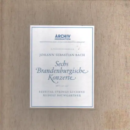 Bach - Sechs Brandenburgische Konzerte BWV 1046-1051 (Baumgartner)
