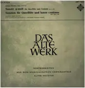 LP - Bach - Sonate für Querflöte und Cembalo G-Moll, Sonaten für Querflöte und B.C.,, J.-P. Rampal