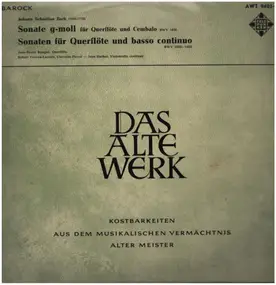 J. S. Bach - Sonate für Querflöte und Cembalo G-Moll, Sonaten für Querflöte und B.C.,, J.-P. Rampal