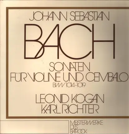 Bach - Sonaten Für Violine und Cembalo BWV1014-1019