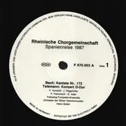 LP - Bach / Telemann / Mozart / Händel - Konzertreise nach Spanien 1987