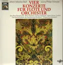 LP - Bach / Telemann - Vier Konzerte für Flöte und Orchester