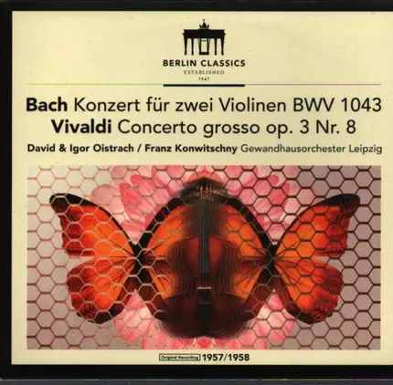 Bach / Vivaldi - Konzert Für Zwei Violinen Und Orchester D-moll BWV 1043 / Concerto Grosso A-moll Op.3 Nr.8 Für Zwei