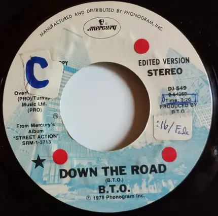 Bachman-Turner Overdrive - Down The Road