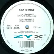 12inch Vinyl Single - Back To Basics - All For Love
