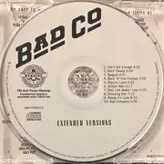CD - Bad Company - Extended Versions