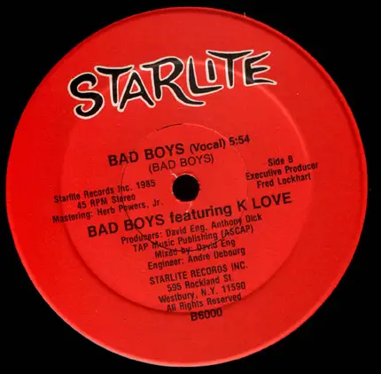Bad Boys featuring K Love - Bad Boys