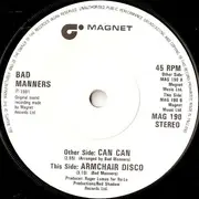 7inch Vinyl Single - Bad Manners - Can Can - Solid Centre