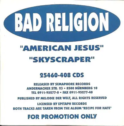 Bad Religion - American Jesus