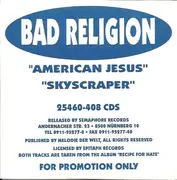 CD Single - Bad Religion - American Jesus - Promo, Cardboard Sleeve