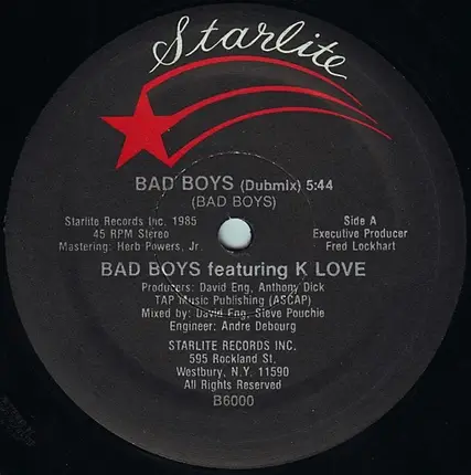 Bad Boys Featuring K Love - Bad Boys