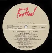 LP - Baden Powell + Various - Mélancolie - Gatefold