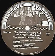 LP - Bailey Brothers & The Happy Valley Boys - Take Me Back To Happy Valley