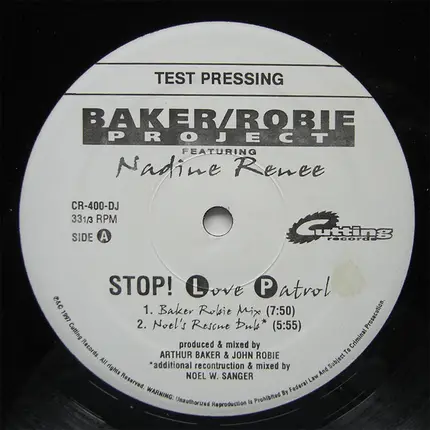 Baker / Robie Project - Stop ! Love Patrol