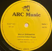 LP - Baluji Shrivastav - Classical Indian Ragas