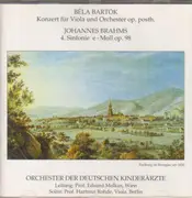 CD - Bartok / Brahms - Konzert für Viola und Orchester / 4. Sinfonie