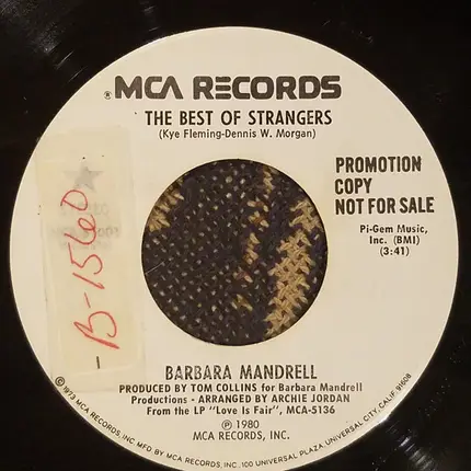 Barbara Mandrell - The Best Of Strangers