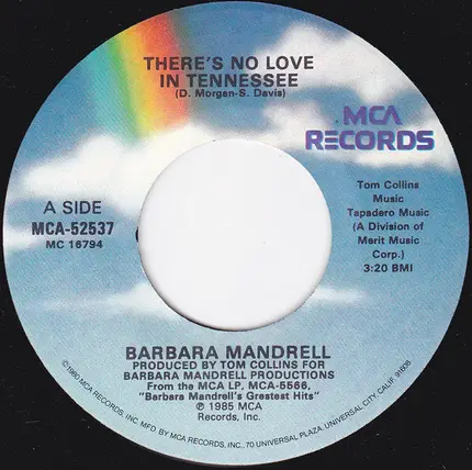 Barbara Mandrell - There's No Love In Tennessee