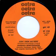 7inch Vinyl Single - Barbara Boncompagni - Con I Piedi All'Insù - Orange Label