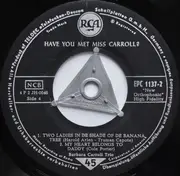 7inch Vinyl Single - Barbara Carroll Trio - Have You Met Miss Carroll ? - EP, Mono