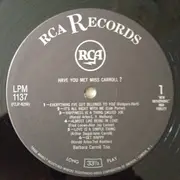 LP - Barbara Carroll Trio - Have You Met Miss Carroll?