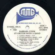 LP - Barbara Cook - It's Better With A Band