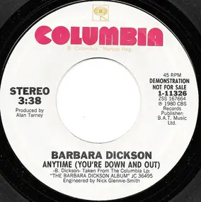 Barbara Dickson - Anytime (You're Down And Out)