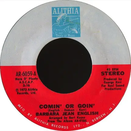 Barbara Jean English - Comin' Or Goin'