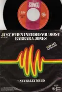7'' - Barbara Jones - Just When I Needed You Most