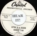 7inch Vinyl Single - Barbara Lyon - Letter To A Soldier / Whisper