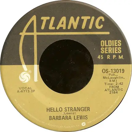 Barbara Lewis - Hello Stranger