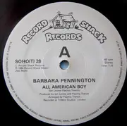 12inch Vinyl Single - Barbara Pennington - All American Boy - Black Sleeve