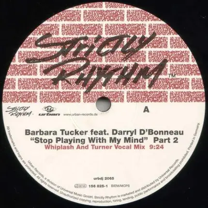 Barbara Tucker - Stop Playing With My Mind (Part 2)