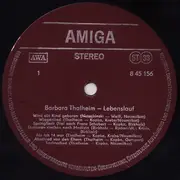 LP - Barbara Thalheim & Streichquartett Jens Naumilkat - Lebenslauf - Red labels
