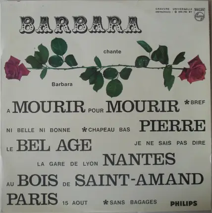 Barbara - Barbara Chante Barbara