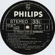 LP - Barbara - Le Disque D'Or De Barbara